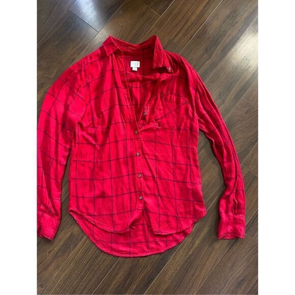 A new day XS plaid flannel button up shirt - Picture 1 of 3